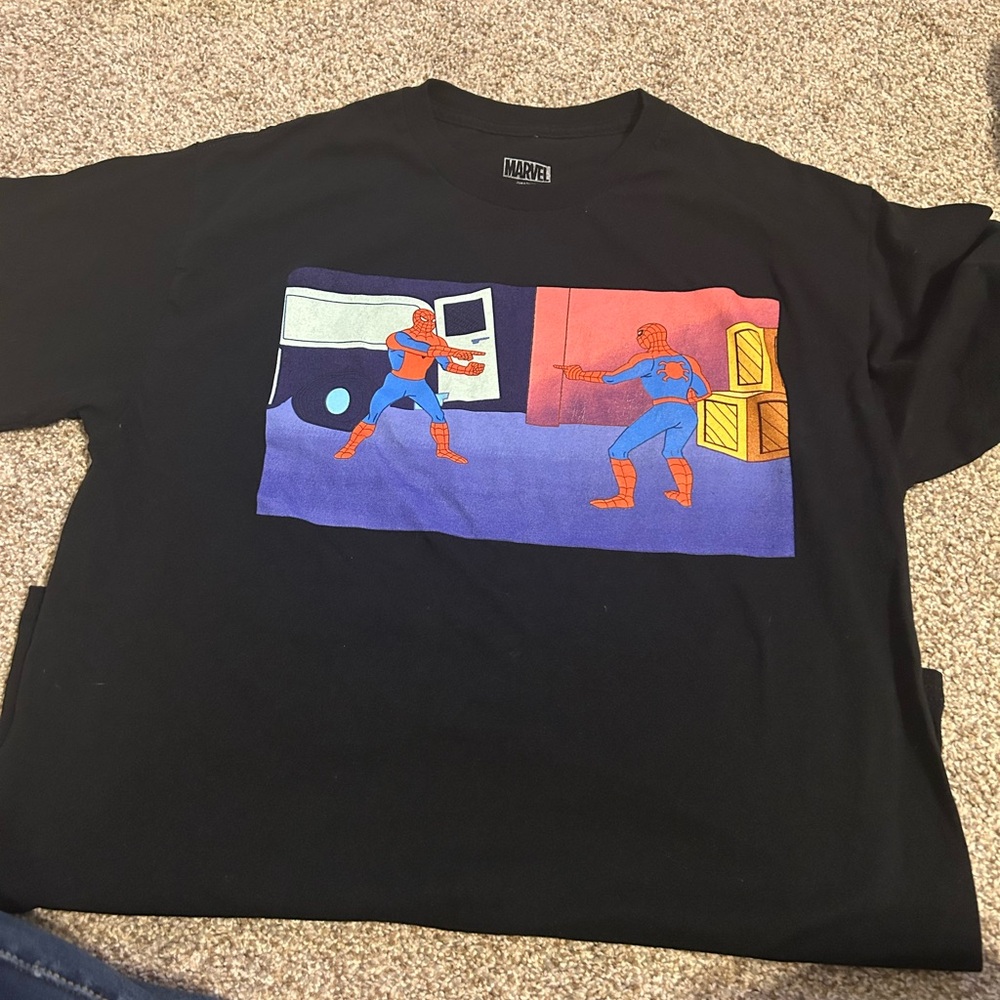 Marvel Black Tee with Logo